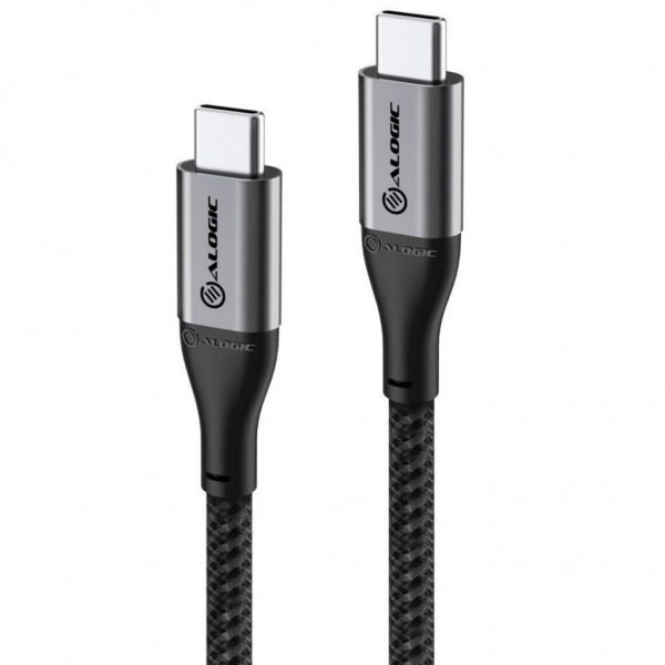 ALOGIC Ultra USB-C till USB-C kabel 5A/480Mbps 3 meter Rymdgrå