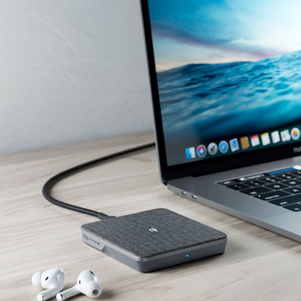 ALOGIC Trådlös Laddare Qi laddning 10W - med USB-A till USB-C kabel Silver