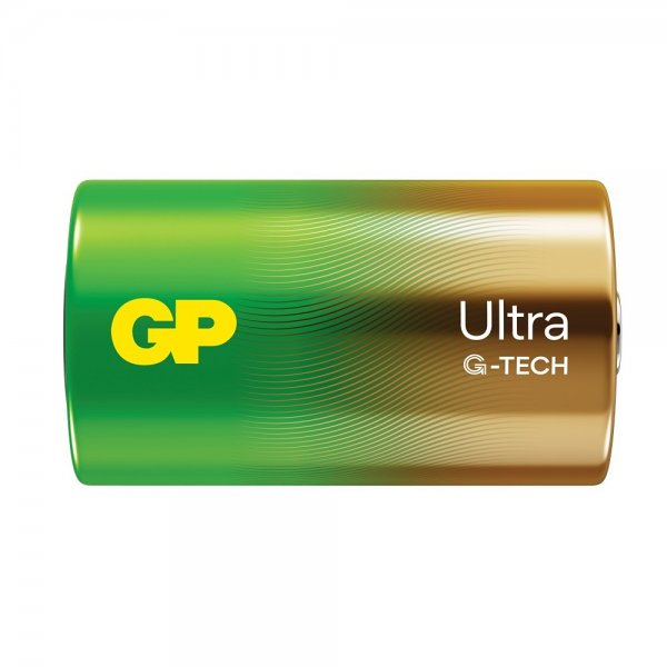 GP Ultra Alkaline D-batteri 13AU/LR20 2-pack