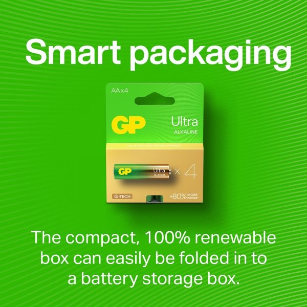 GP Ultra Alkaline D-batteri 13AU/LR20 2-pack