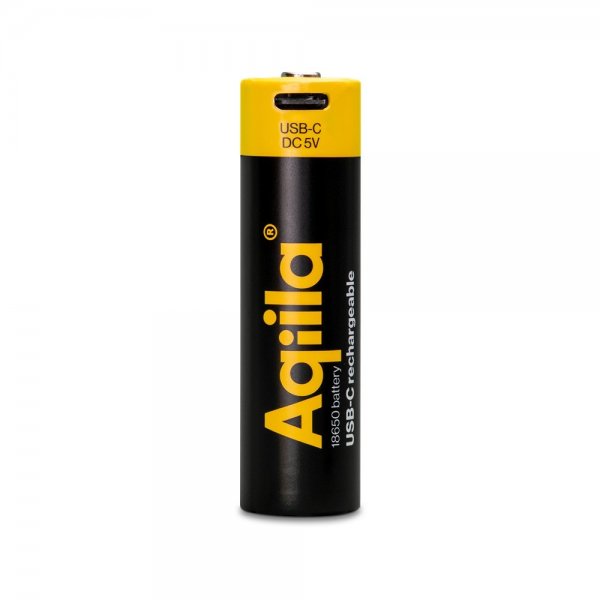 Aqiila Uppladdningsbart 18650-batteri USB-C