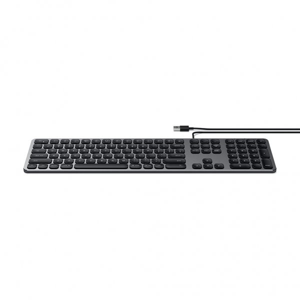 Satechi Tangentbord med trådbunden USB anslutning Nordisk Layout Space Gray