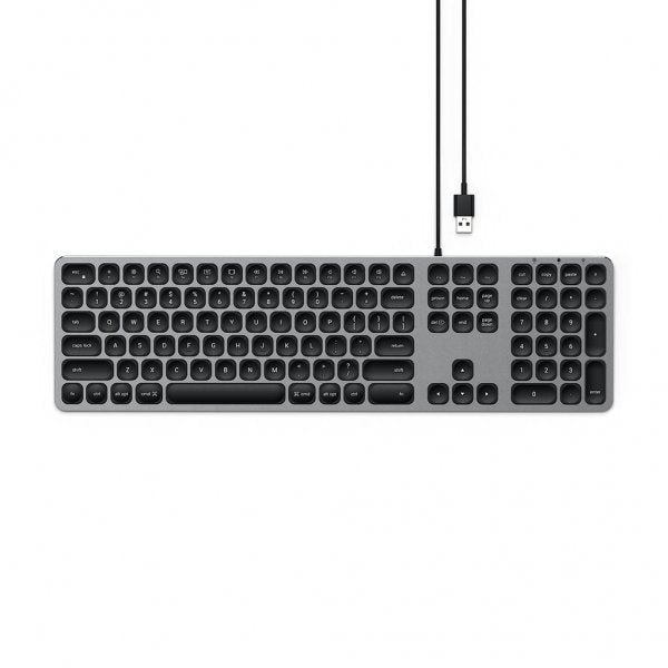 Satechi Tangentbord med trådbunden USB anslutning Nordisk Layout Space Gray