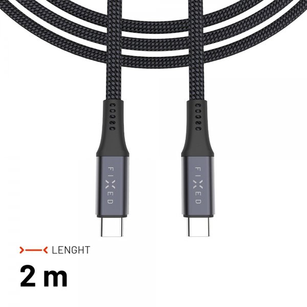 Fixed USB-C Mediakabel USB4 gen 2 240W 1.2m
