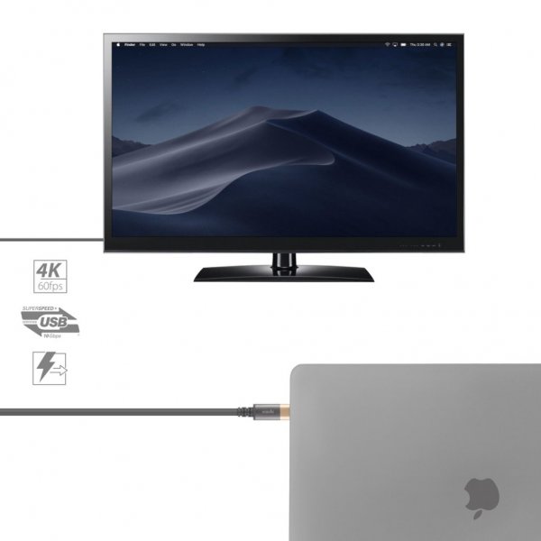 Moshi USB-C Monitorkabel (4K/HDR)