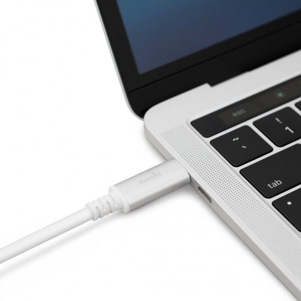 Moshi USB-C till DisplayPort-kabel 1.5 m Vit