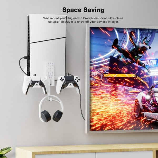 JYS Väggmonterad Hållare till PlayStation 5 Slim