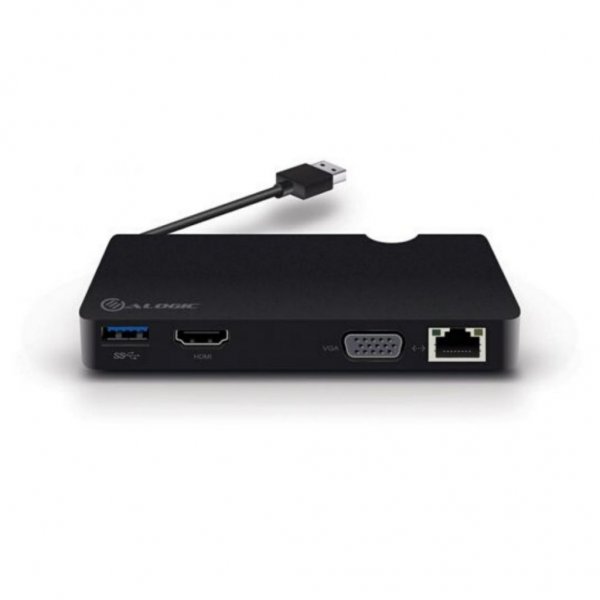 ALOGIC USB 3.0 dockningsstation m. HDMI. VGA. Ethernet och USB