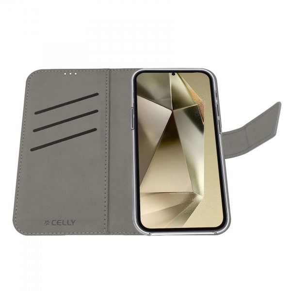 Celly Samsung Galaxy S26 Ultra Fodral Wally Wallet Case Svart