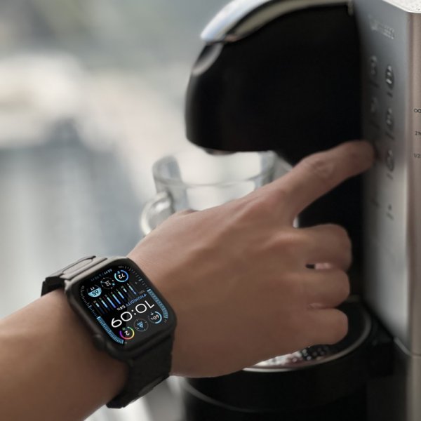 Just Mobile Apple Watch 44/45/46mm/Apple Watch Ultra Armband Kolfiber