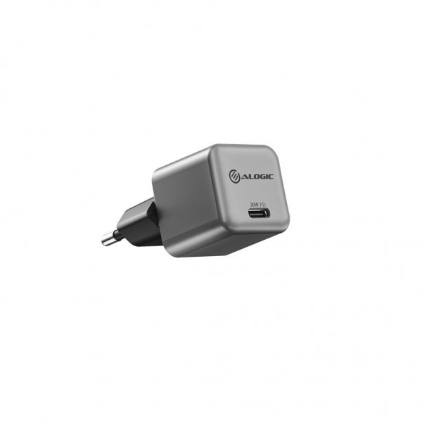 ALOGIC Laddare 30W Rapid Power USB-C MINI GaN Charger Space Grey