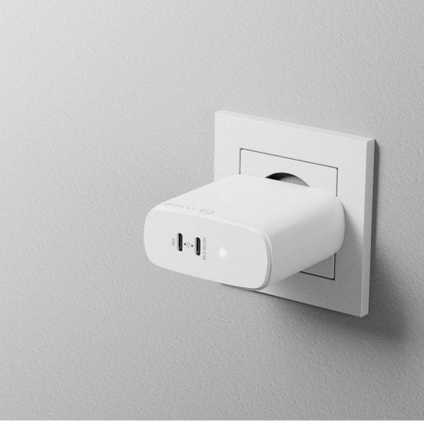 ALOGIC Rapid Power 2-ports (45+18W) GaN laddare ink. 2m USB-C laddkabel