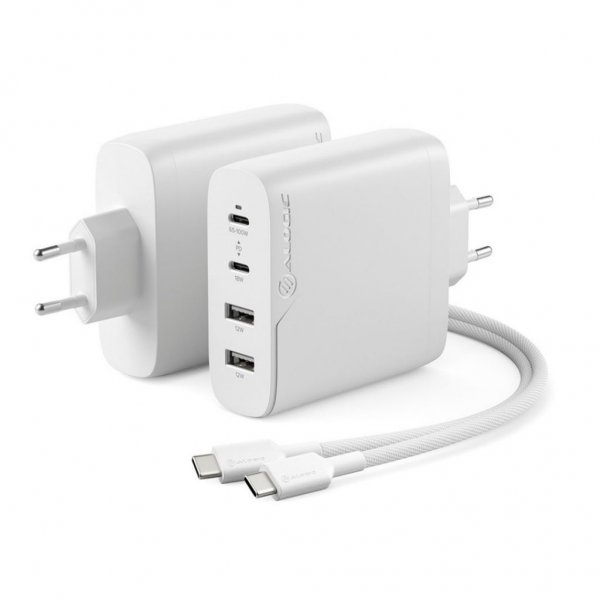 ALOGIC Rapid Power 4-portars 100W GaN-laddare inkl. 2 meters USB-C-laddkabel