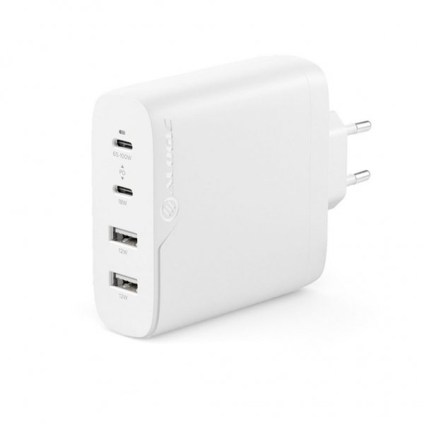 ALOGIC Rapid Power 4-portars 100W GaN-laddare inkl. 2 meters USB-C-laddkabel