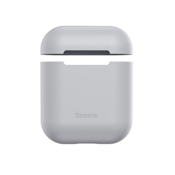 Baseus AirPods 1/2 Skal Silikon Grå