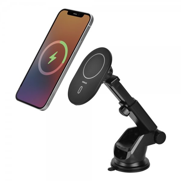 Deltaco Wireless Car Charger with Magnet MagSafe