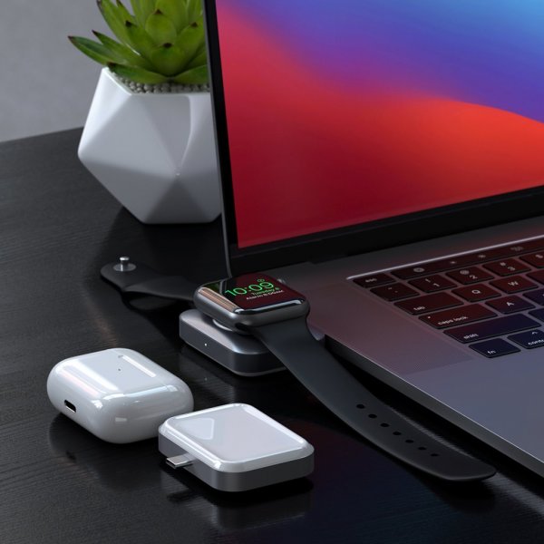 Satechi Dual Sided 2-in-1 USB-C Charger Apple Watch/Airpods