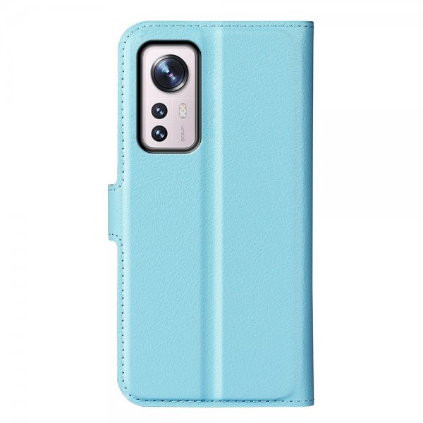 Xiaomi 12/12X Fodral Litchi Blå