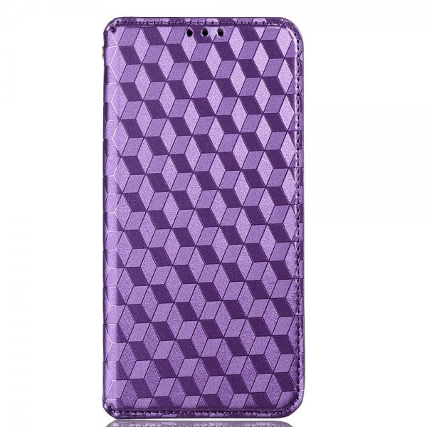 Xiaomi 12/12X Fodral Rombmönster Lila