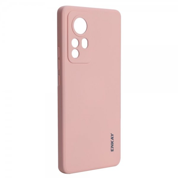 Enkay Xiaomi 12/12X Skal Silicone Rosa