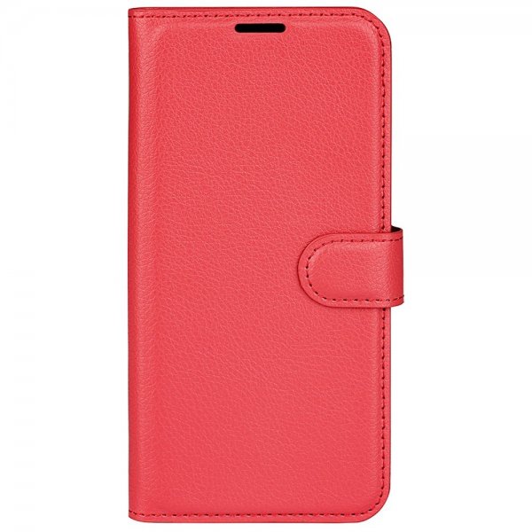 Xiaomi 12 Pro Fodral Litchi Röd