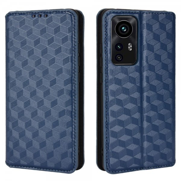Xiaomi 12 Pro Fodral Rombmönster Blå
