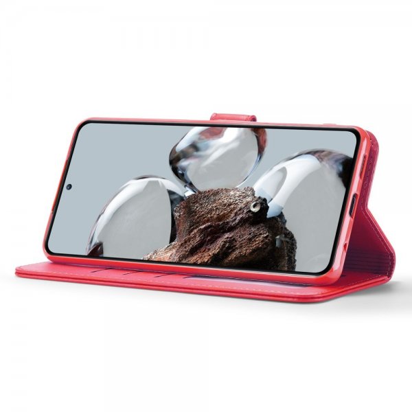 Lc.Imeeke Xiaomi 12T/12T Pro Fodral med Kortfack Stativfunktion Rosa