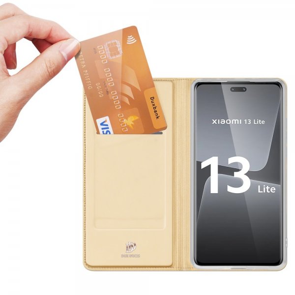 Dux Ducis Xiaomi 13 Lite Fodral Skin Pro Series Guld