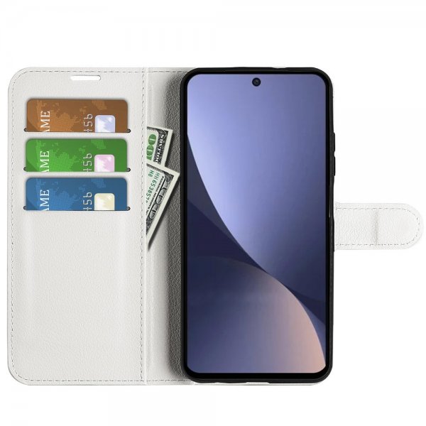 Xiaomi 13 Pro Fodral Litchi Vit
