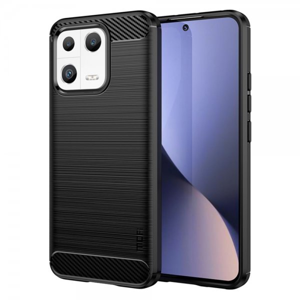 Mofi Xiaomi 13 Skal Borstad Kolfibertextur Svart