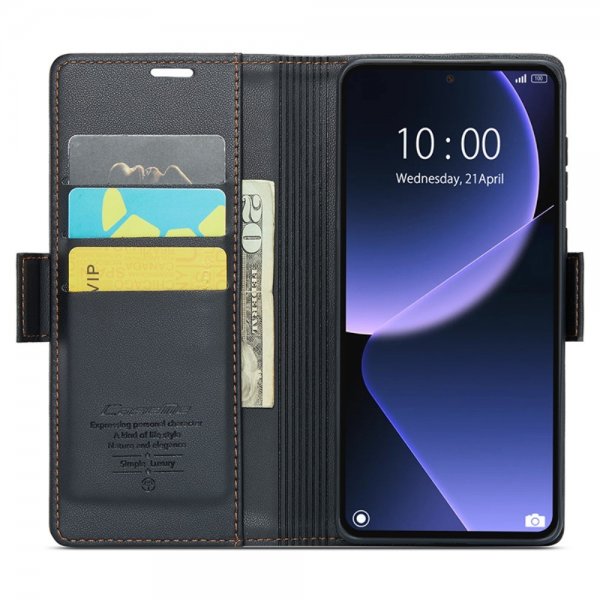 CaseMe Xiaomi 13T/13T Pro Fodral 023 Series Svart