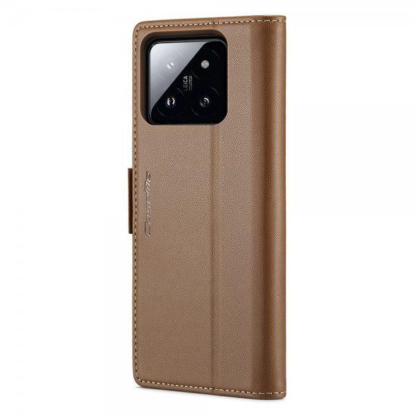 CaseMe Xiaomi 14 Fodral 023 Series Brun