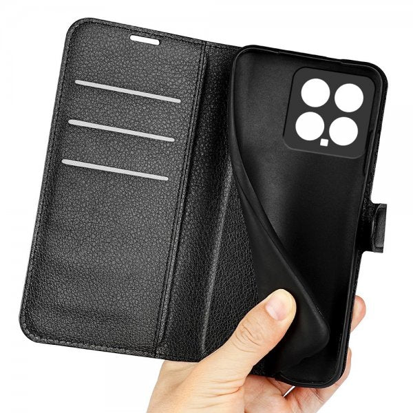 Xiaomi 14 Fodral Litchi Svart