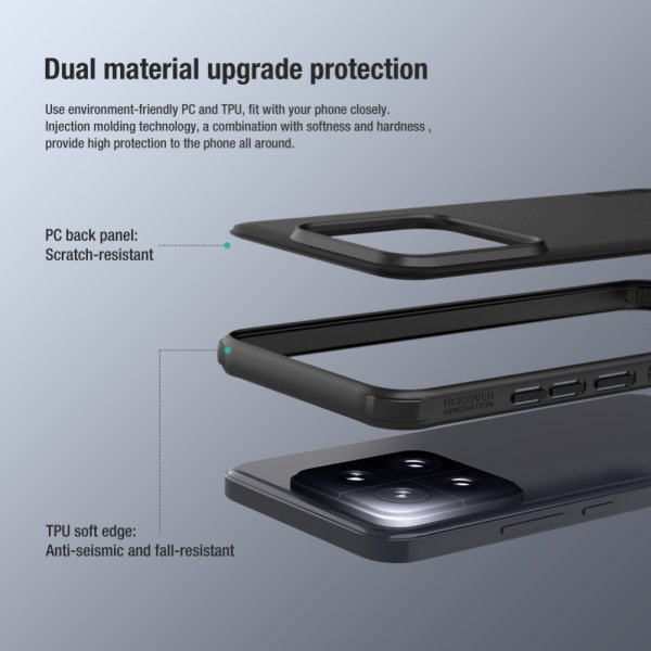 Nillkin Xiaomi 14 Skal Super Frosted Shield Svart