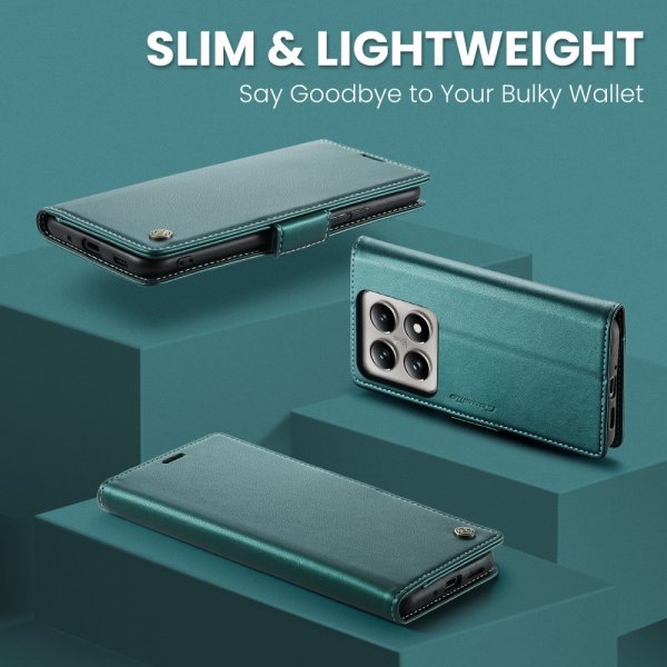 CaseMe Xiaomi 14T Fodral 023 Series Grön