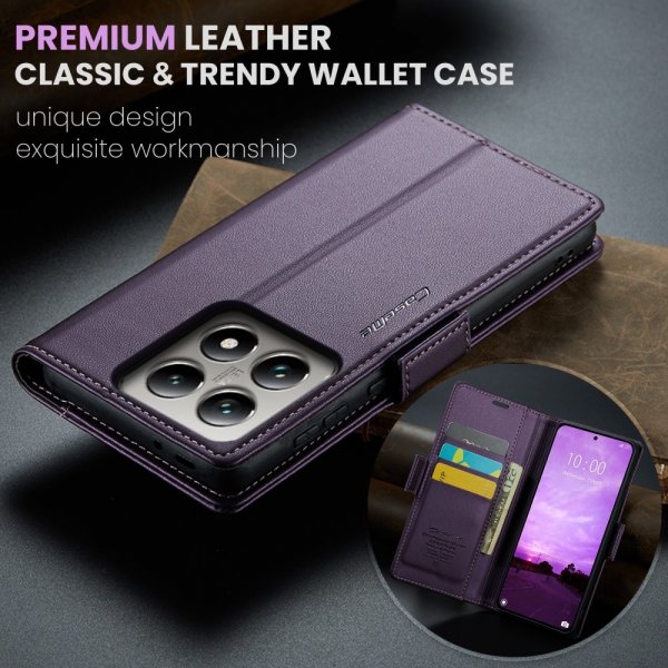 CaseMe Xiaomi 14T Fodral 023 Series Lila