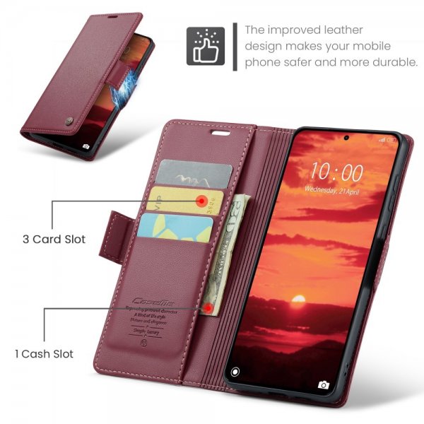 CaseMe Xiaomi 14T Fodral 023 Series Röd