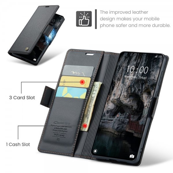 CaseMe Xiaomi 14T Fodral 023 Series Svart