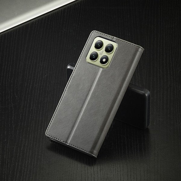 Lc.Imeeke Xiaomi 14T Fodral med Kortfack Stativfunktion Grå