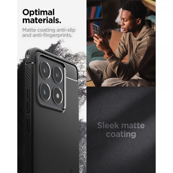 Spigen Xiaomi 14T Skal Rugged Armor Matte Black