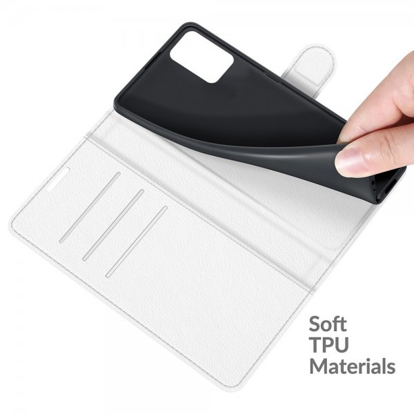 Xiaomi Redmi 10 Fodral Litchi Vit