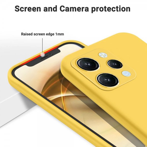 Xiaomi Redmi 12 Skal med Strap Silikon Gul
