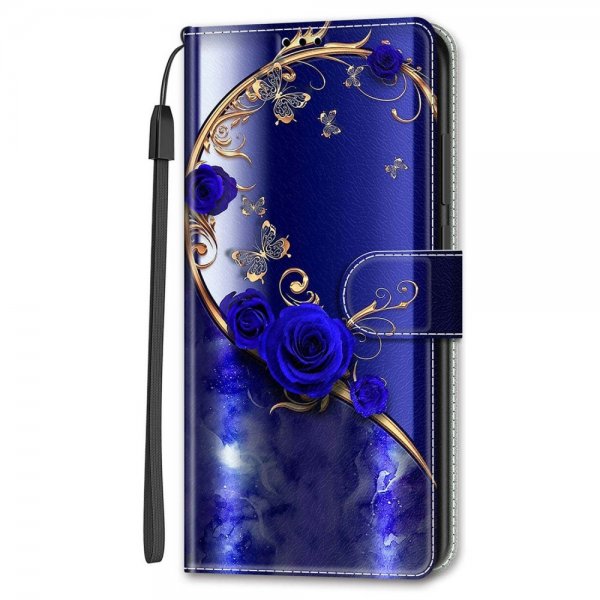 Xiaomi Redmi 12C Fodral Motiv Blåa Rosor