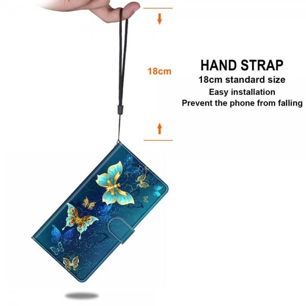 Xiaomi Redmi 12C Fodral Motiv Glitter Fjärilar