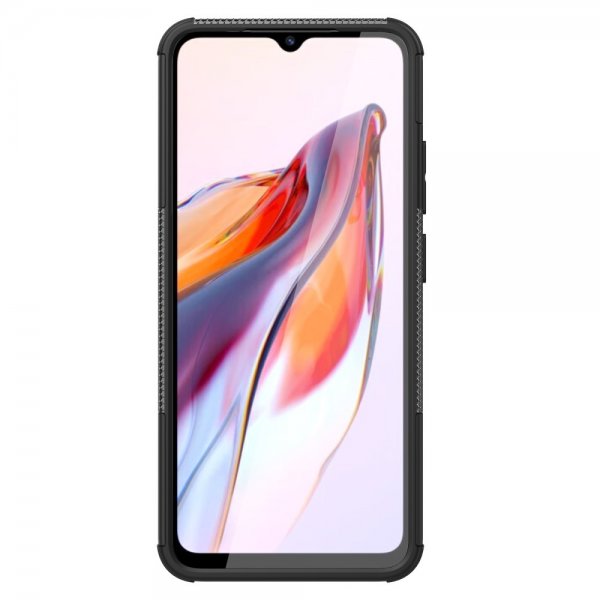 Xiaomi Redmi 12C Skal Däckmönster Stativfunktion Svart