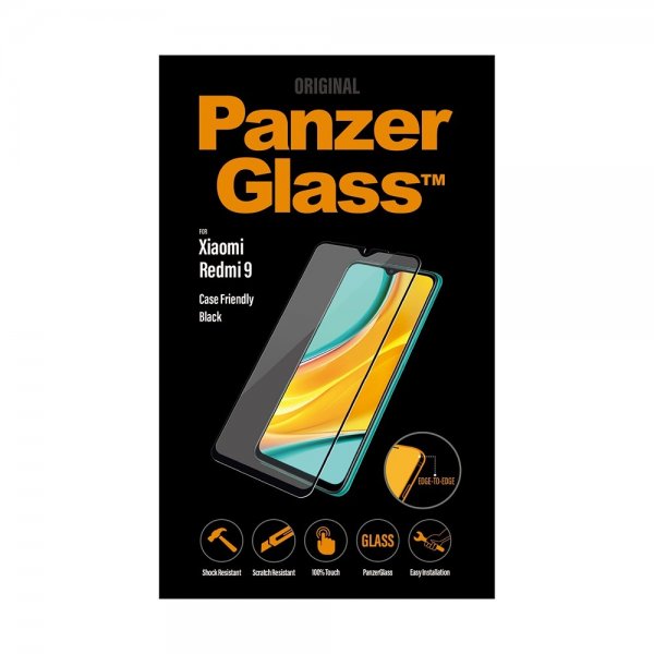 PanzerGlass Xiaomi Redmi 9 Skärmskydd Edge-to-Edge Case Friendly