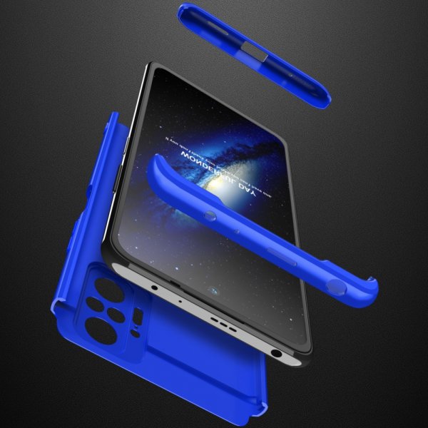 GKK Xiaomi Redmi Note 10 Pro Skal Tredelat Blå