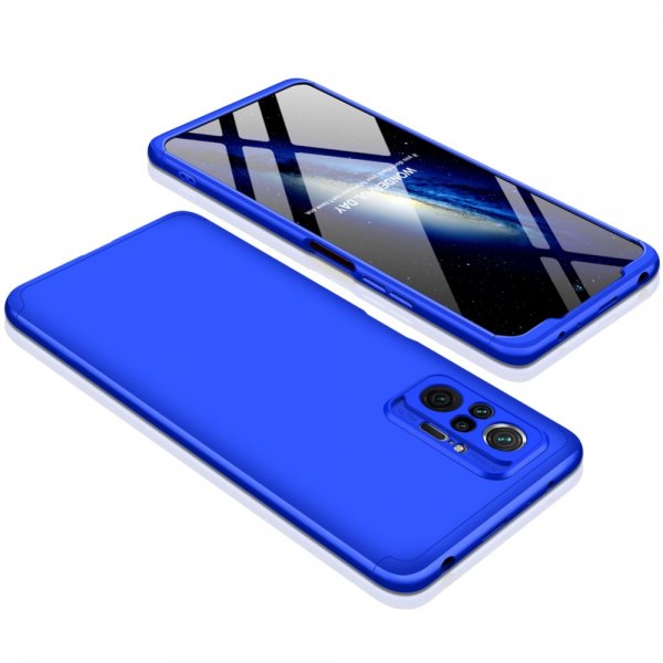 GKK Xiaomi Redmi Note 10 Pro Skal Tredelat Blå
