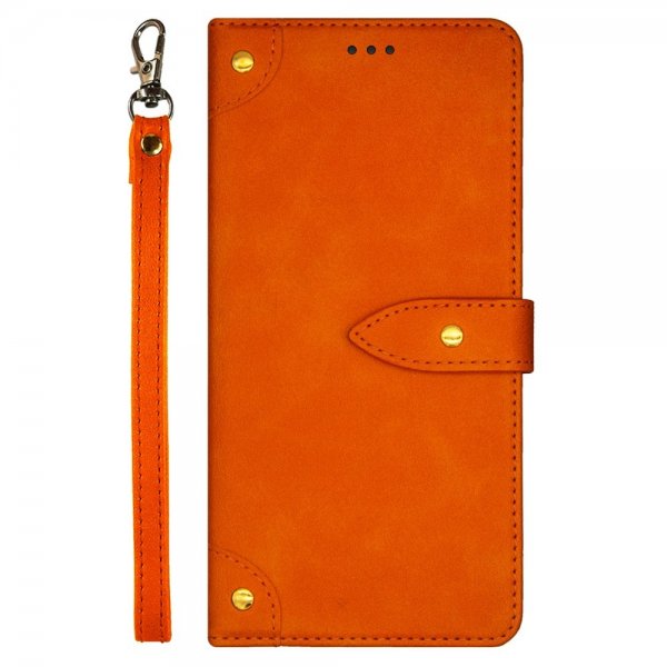 Xiaomi Redmi Note 13 4G Fodral med Strap Orange