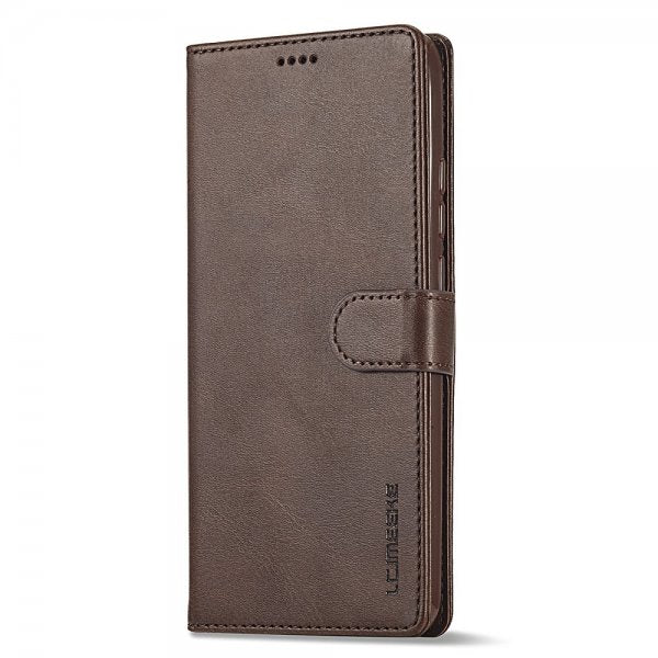 Lc.Imeeke Xiaomi Redmi Note 13 5G Fodral med Kortfack Stativfunktion Brun